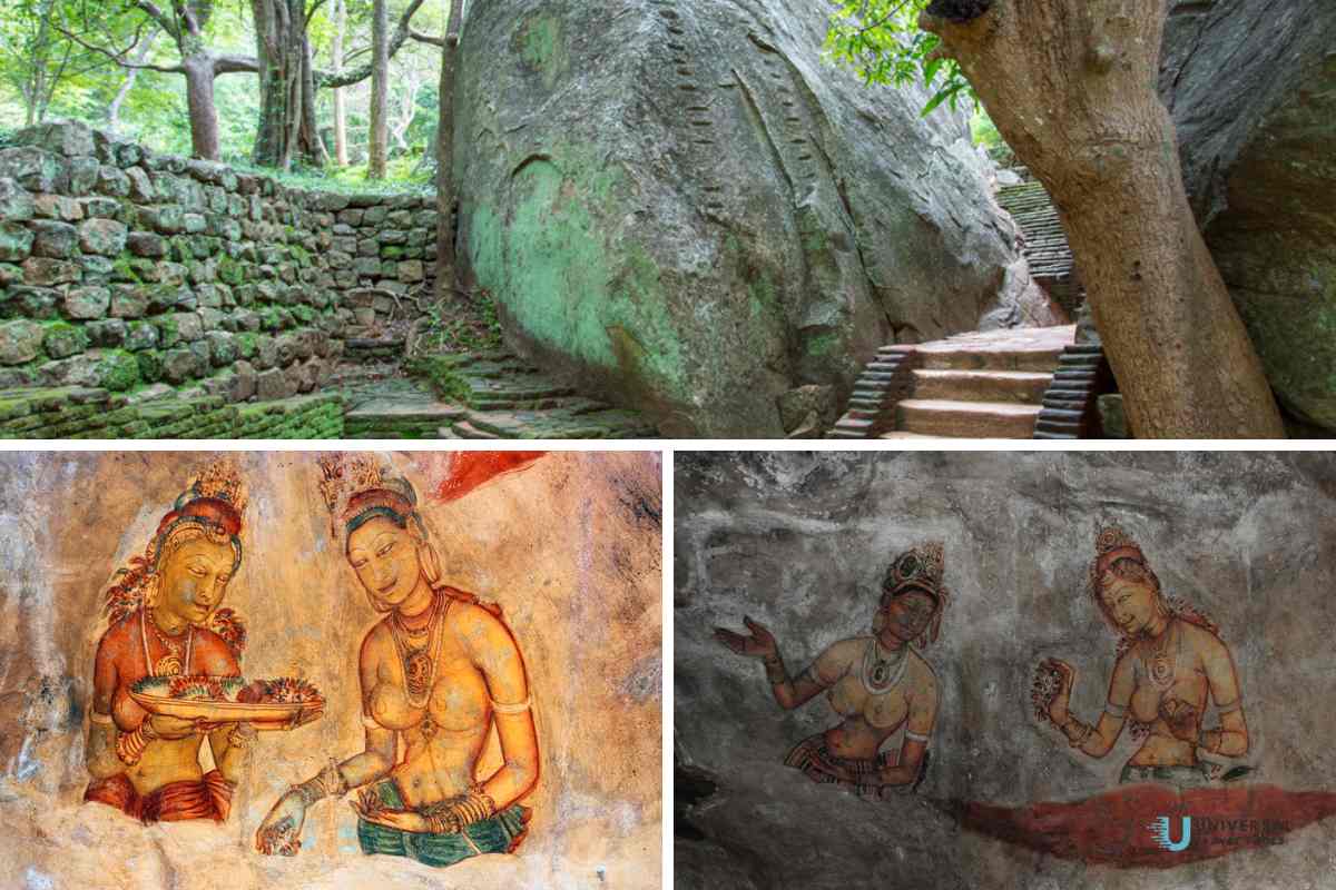 Sigiriya Ancient Drawings and Buildings, and Ingenious Engineering
